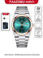 PAAZOMU Fashion Men's Quartz Watch Stainless Steel Waterproof Luminous Man Watch Chronograph Date Multifunction Watches For Men