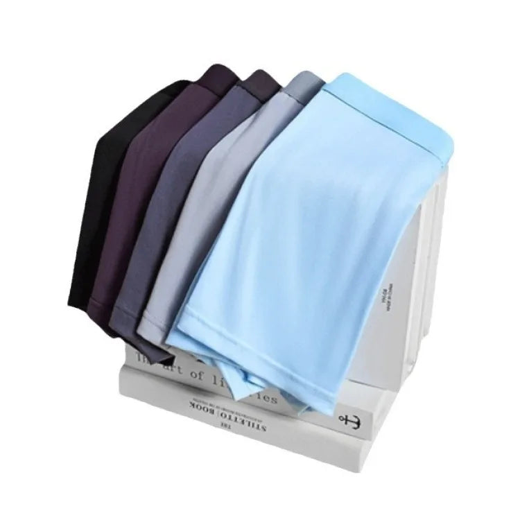5 pcs Men's Boxer Briefs with Massage Beads Magnetic Therapy Mid Waist Breathable Quick Dry Men's Underwear for Sports Fitness