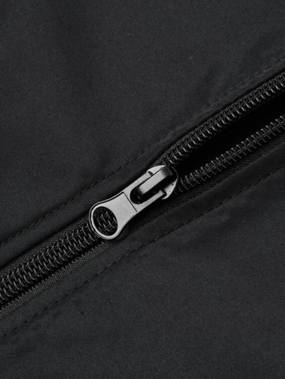 2025 Spring and Autumn New Baseball Collar Short Loose Solid Color Jacket Men's Business Casual Thin Coat Trend