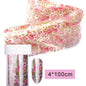 16Pc Holographic Nail Foil Set Starry Transfer 20*4cm Sticker Laser Flowers Leopard Mix Design Decal DIY Nail Art Decoration