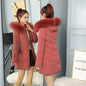 Winter New Fashion Long Cotton-padded Coat Womens Casual Hooded Parkas Womens Winter Jacket Coat Down Jacket Female
