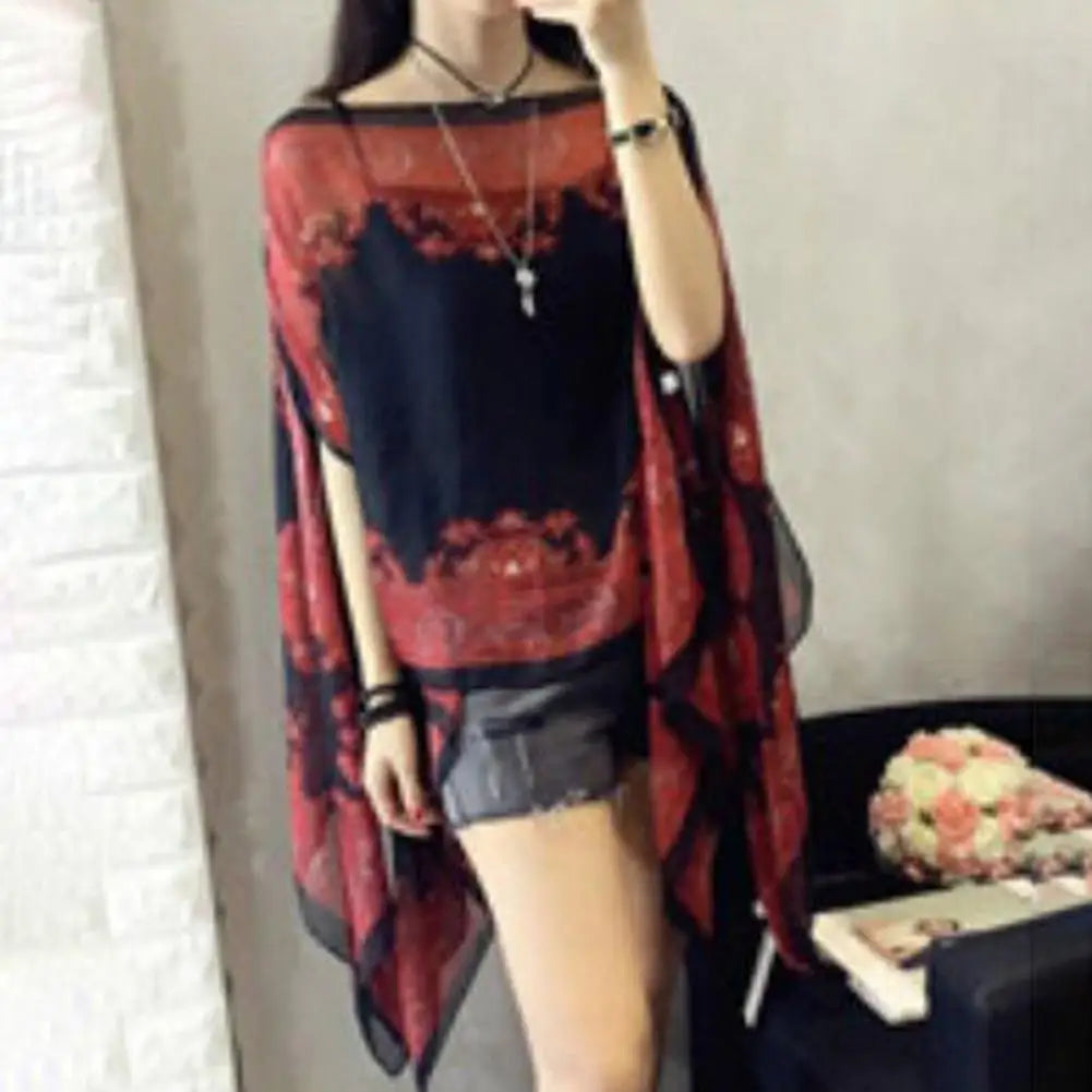 Women Shawl Cashew Print Beads Ladies Loose-fitting Sexy Cover Up for Vacation Woman Scarf Ladies Shawl