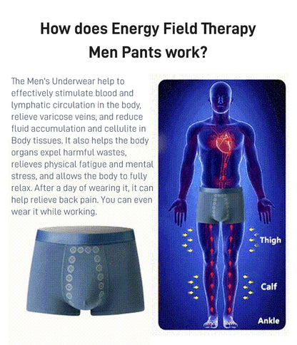 5 pcs Men's Boxer Briefs with Massage Beads Magnetic Therapy Mid Waist Breathable Quick Dry Men's Underwear for Sports Fitness