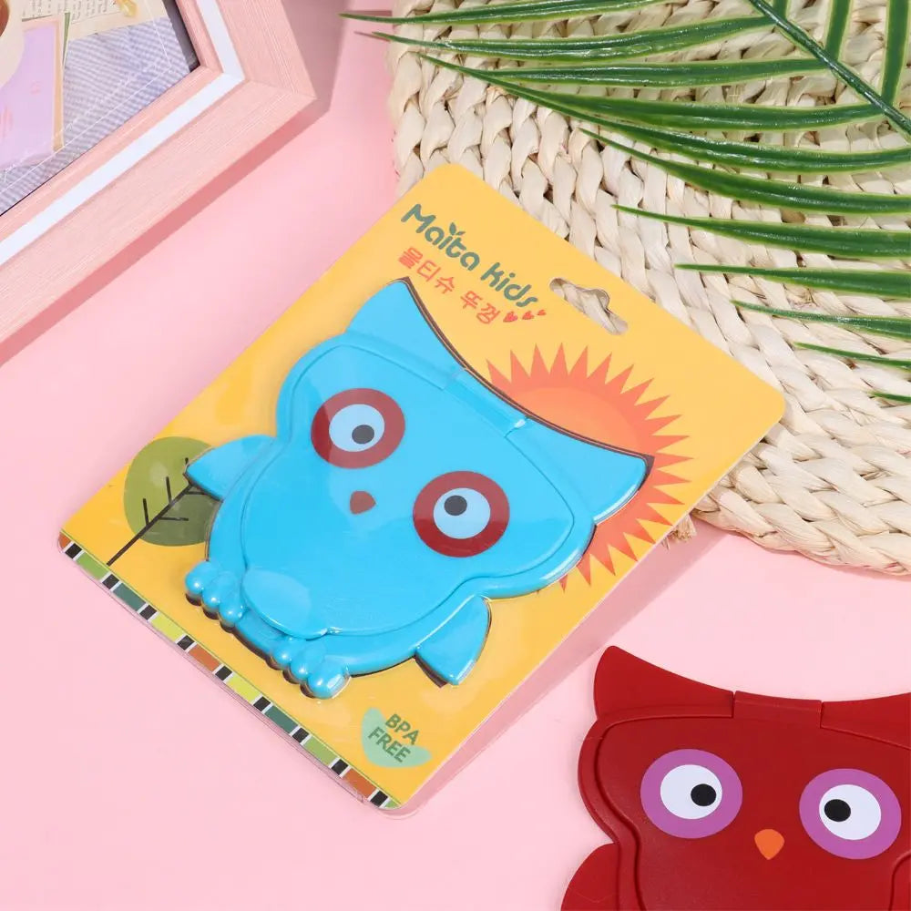 1Pcs Cartoon Reusable Unisex Portable Tissues Cover Self-Adhesive Flip Cover  Wet Wipes Lid