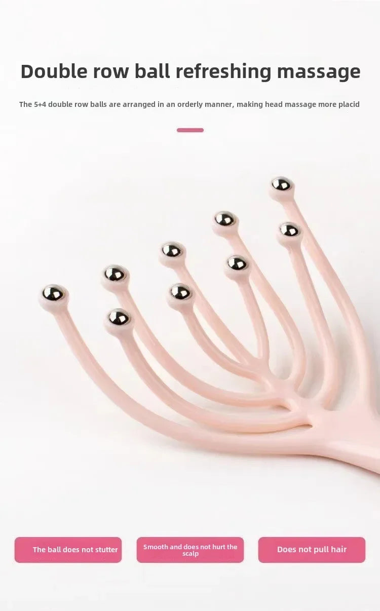 Nine Claw Massager Head Massage Ball Soul Extractor Scalp Comb Relaxation and Stress Relief Scratching Tool