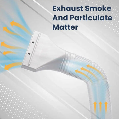 1/2PCS 1.5M Flat Mouth Joint Exhaust Duct Portable Mobile Air Conditioner Window Duct Pipe Connector Exhaust Systems Accessories