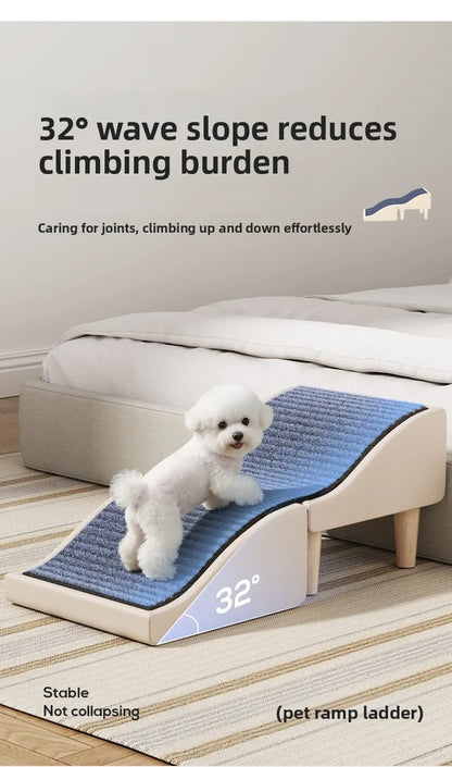 Foldable Pet Ramp Non-Slip Dog Stairs Sofa Climbing Assistance for Bed & Car Footrest Stool for Small Breed Cats and Dogs