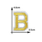 26 English gold letters Hot-melt adhesive ironing embroidery Patch DIY sewing decorative clothes patch