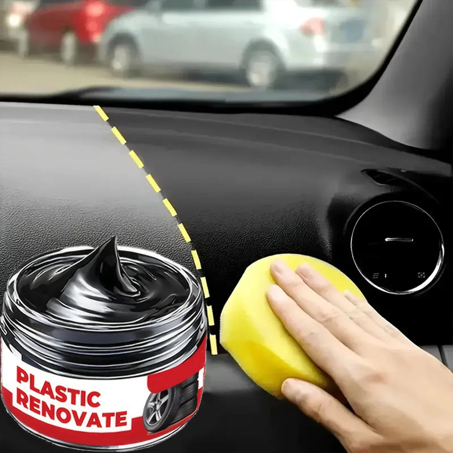 Auto Interior Refurbish Paste Multifunctional Leather Plastic Care Cream Long Lasting Shine Anti Oxidation Protection Coating