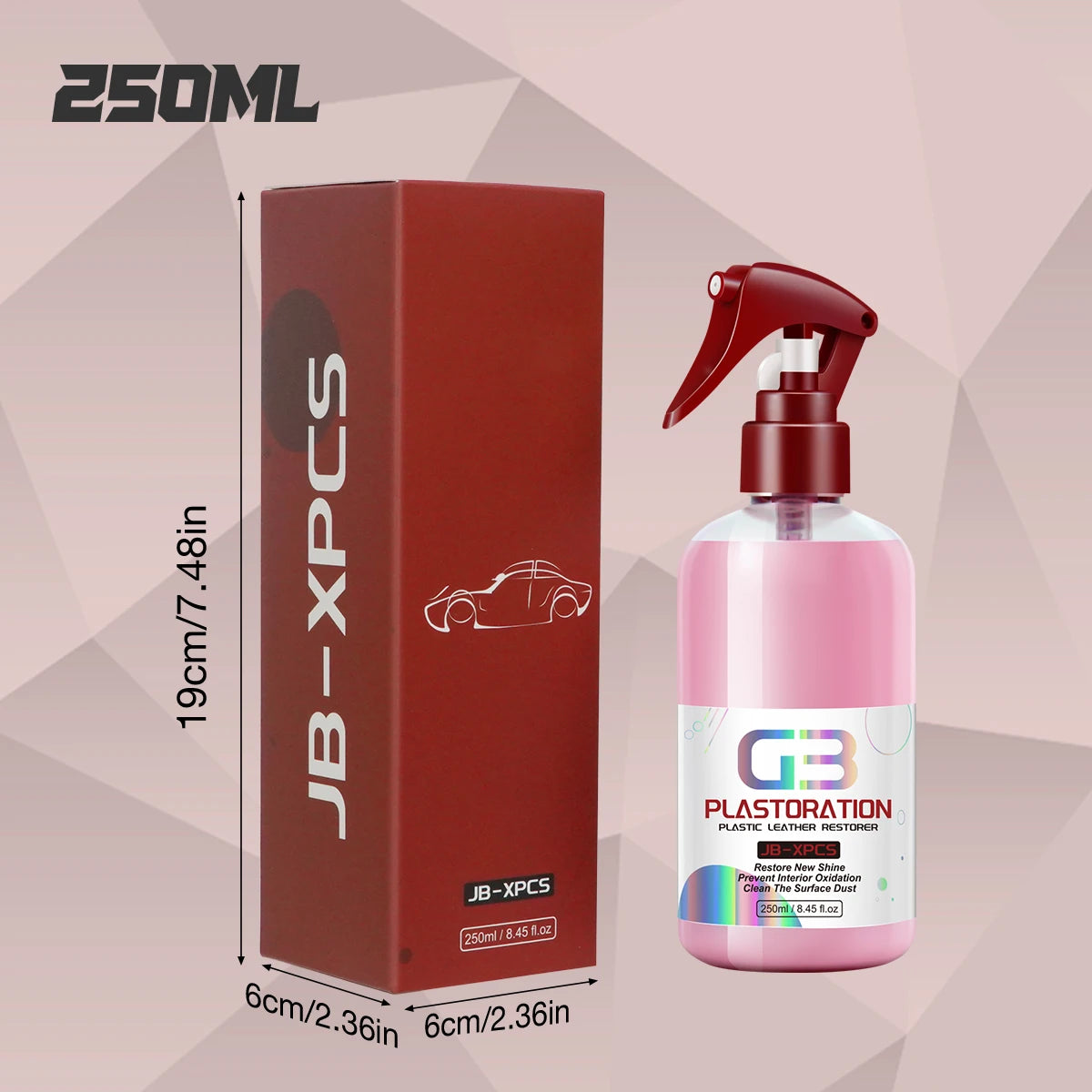 Car Plastic Restorer Back To Black Gloss Car Cleaning Products Plastic Leather Restore Polish And Repair Coating G3 PLASTORATION