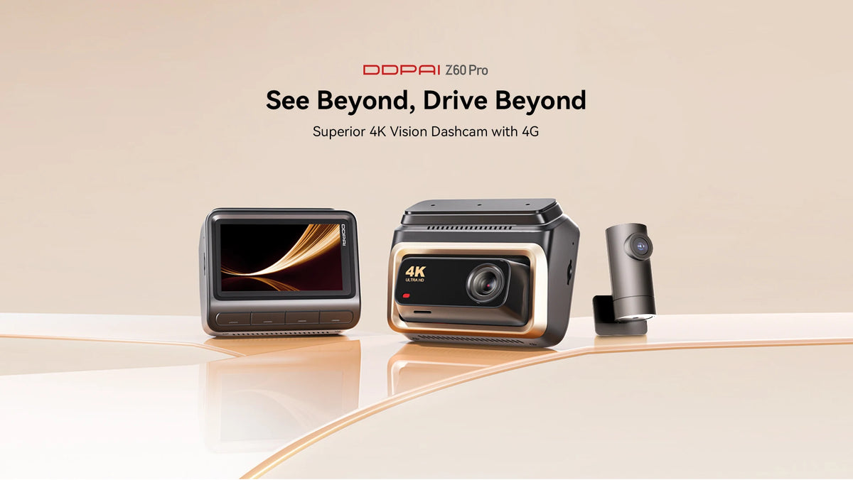 DDPAI 4K Dash Cam Z60 Pro HDR Support Front and Rear Interior Car Camera SONY STARVIS2 678 Sensor 5GHz Wi-Fi GPS ADAS 4G Car DVR