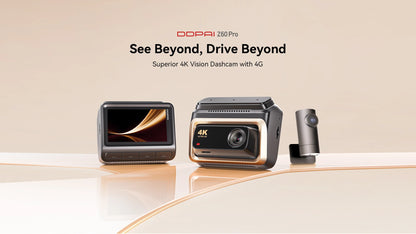 DDPAI 4K Dash Cam Z60 Pro HDR Support Front and Rear Interior Car Camera SONY STARVIS2 678 Sensor 5GHz Wi-Fi GPS ADAS 4G Car DVR