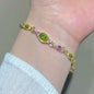 Dainty Flower Geometric Bracelet New High-End Minimalist Zircon Charm Blade Chain Women’s Bracelet Party Jewelry Gift