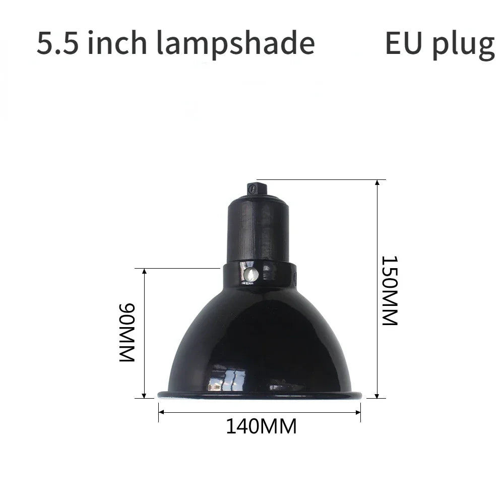 Deep Dome Reptile Lampshade 5.5/8.5/10 Inch Light Fixture Snakes Lizards Geckos Terrariums Anti-scald Reptile Protective Shade