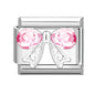 Y2K Series Heart Flowers Cherry Ball Butterfly Italian Charm Links Fit 9mm Stainless Steel Bracelet DIY Making Jewelry Gifts