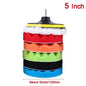 8Pcs Car Polishing Kit Polish Pad 3/7/5 Inch Car Polishing Disc Waxing Sponge Car Polisher Buffing For Car Polisher Accessories