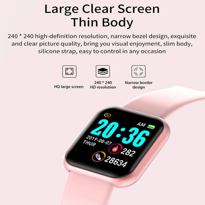 Sport Smart Watches Color Screen Life Waterproof Bluetooth Fitness Bracelet With Health Blood Pressure Heart Rate Sleep Monitor