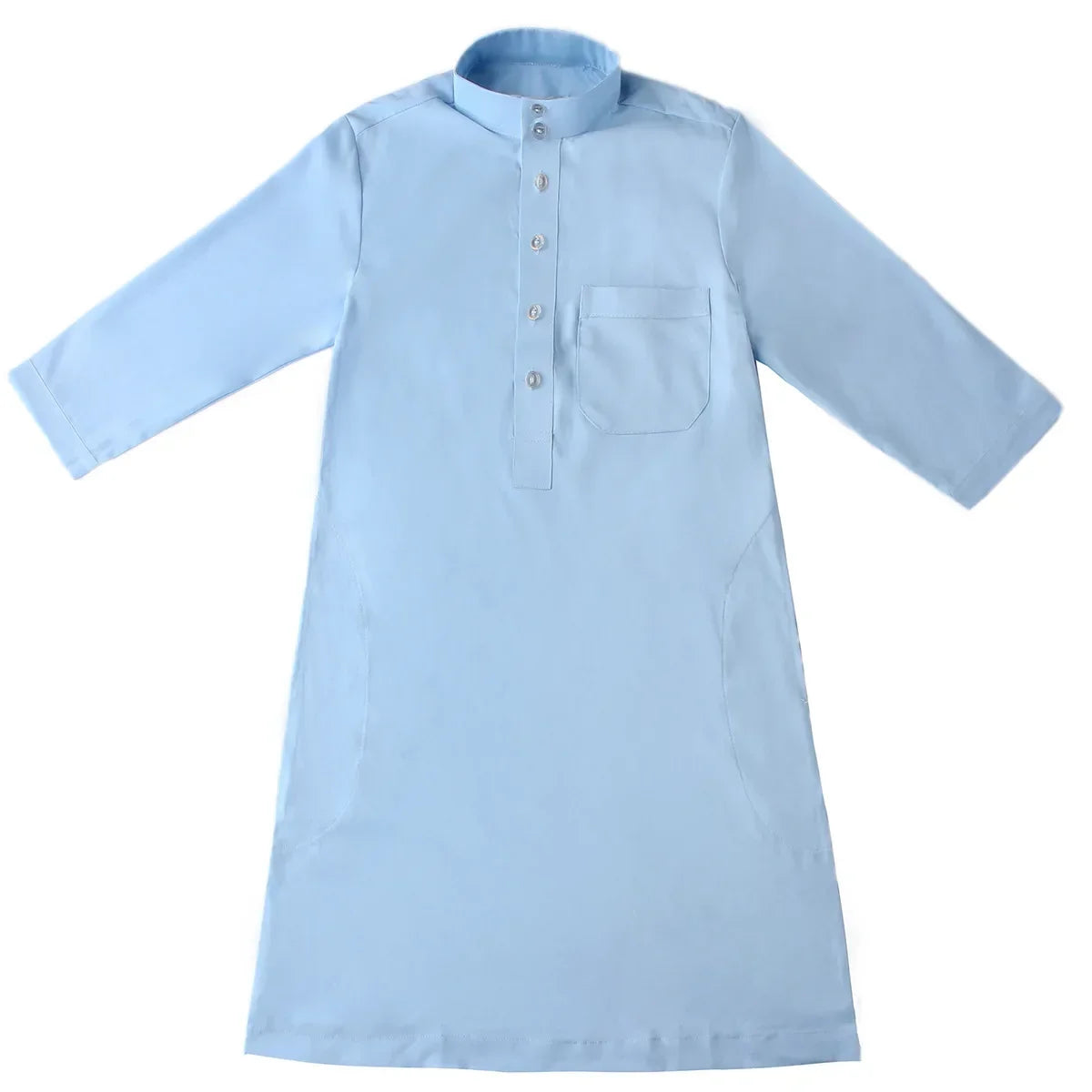 Muslim Saudi Arab Boys Robe Kids Abaya Kaftan Prayer Islam Ramadan Clothing Long Sleeve Thobe Middle East Teenage Dress Dubai