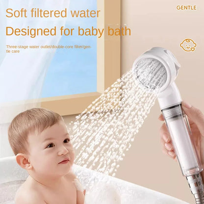 Durable Portable Travel Showerhead 3 Modes Detachable Hotel Filter Clean Filter Shower Head Shower Head Universal