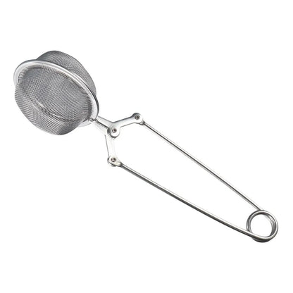 Stainless Steel Spoon Tea Ball Infuser Filter Squeeze Leaves Herb Mesh Strainer Tea Infuser In Mesh Tea Ball Filter with Handle