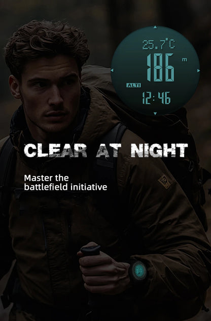 NORTH EDGE APACHE-46 Men Digital Watch Outdoor Sports Running Swimming Outdoor Sport Watches Altimeter Barometer Compass WR50M