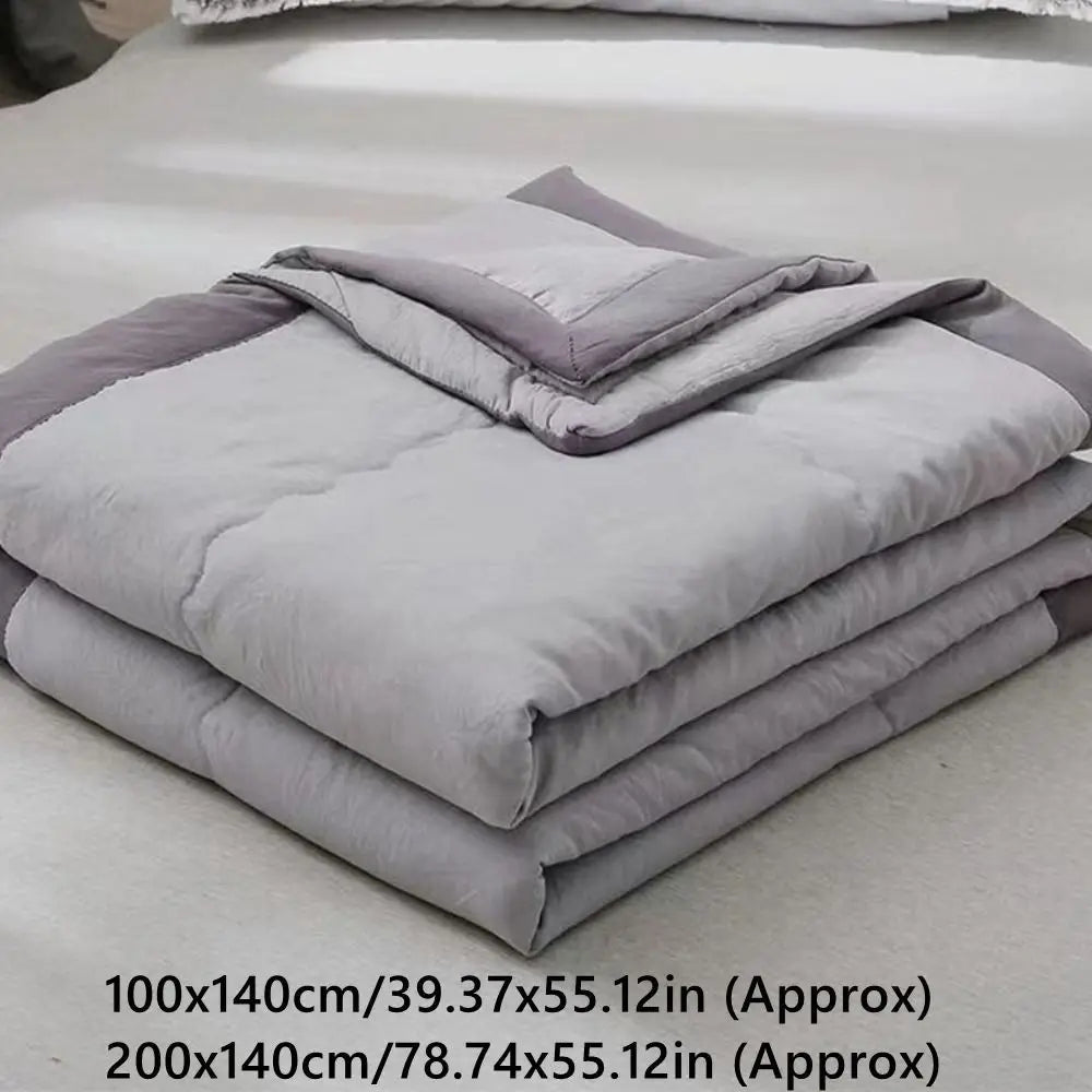 New Double Sided Cooling Blanket Cold Effect Skin-Friendly Conditioning Quilt Breathable Solid Color Cooler Quilt Spring Summer