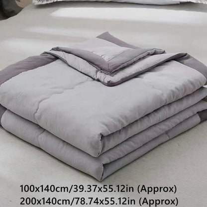 New Double Sided Cooling Blanket Cold Effect Skin-Friendly Conditioning Quilt Breathable Solid Color Cooler Quilt Spring Summer
