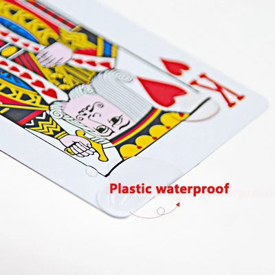 Playing Cards PVC Waterproof Playing Cards Plastic Crystal Game Ware Durable Supplies Creative Gift Practical Joke Party Gift