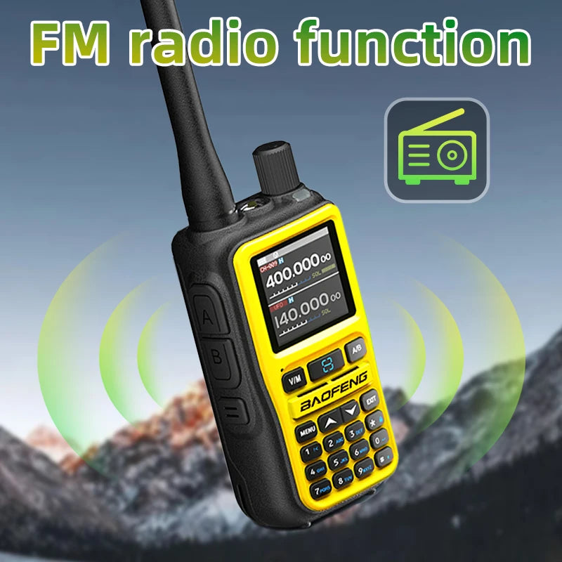 1PC Baofeng Walkie Talkie UV-5R Mini Amateur Radio Multi Band Bluetooth Programming Frequency Dual PTT AM/FM Camping Portable