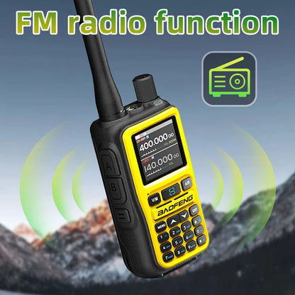 1PC Baofeng Walkie Talkie UV-5R Mini Amateur Radio Multi Band Bluetooth Programming Frequency Dual PTT AM/FM Camping Portable