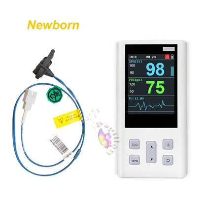 Handheld Pulse Oximeter Monitor for Heart Rate and Oxygen Saturation with Veterinary Medical SPO2 with Memory