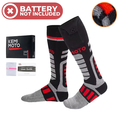 Electric Heating Socks for Skiing Snowboarding Hiking Rechargeable Batteries Thermal Warmer Remote Control Winter Outdoor Sports