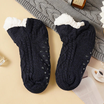 Fall and Winter Floor Socks Home Warm Women Men Socks Snow Socks Sleep Carpet Socks Slippers Socks Men Non-slip Yoga Socks 2024