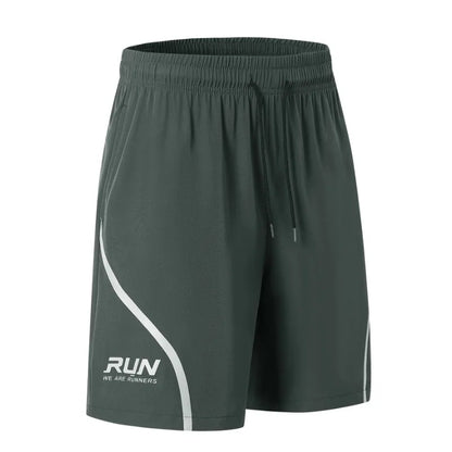 Muscle Fitness Casual Running Five-point Pants Men Reflective Stripe Basketball Training Quick-drying Breathable Training Shorts
