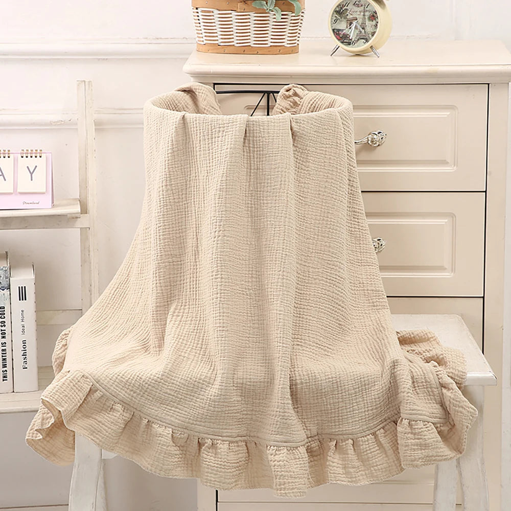 Double Gauze Cotton Muslin Fabric by the Meter for DIY Craft & Sewing Material Like Dress Towel Cheesecloth Table Runner Fabrics