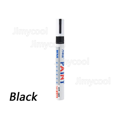 Car Paint Scratches Repair Brush Pen Black White Red Silver Waterproof Water Paint Marker Pen Car Tire Tread Care Automotive