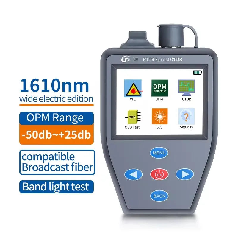 YOUYSI  4 in 1 FTTH OTDR Mini Optical Power Meter Stable light source VFL Multifunction can Test Active Fiber OTDR YYS-306N
