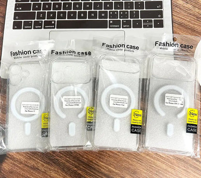 Clear Magnetic Case For iPhone 17 Pro Max Air 16 15 14 Plus 13 12 11 Phone Original Cover For Magsafe Transparent Hard Shell