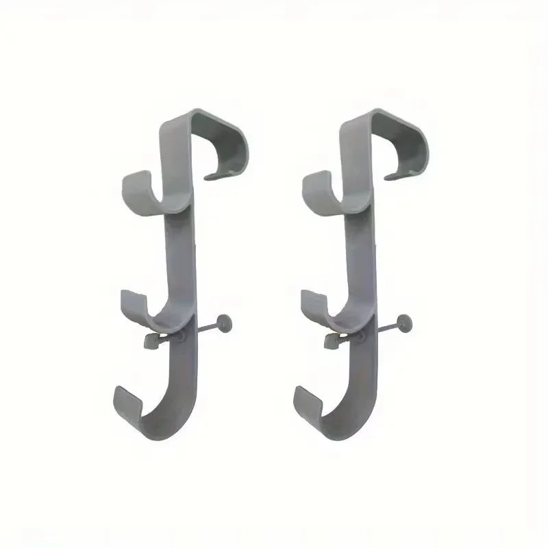 Pool Leaf Skimmer Net Holder Adjustable Telescopic Pole Hanger Above Ground Pool Outdoor Hot Tub Poolside Cleaning Accessories