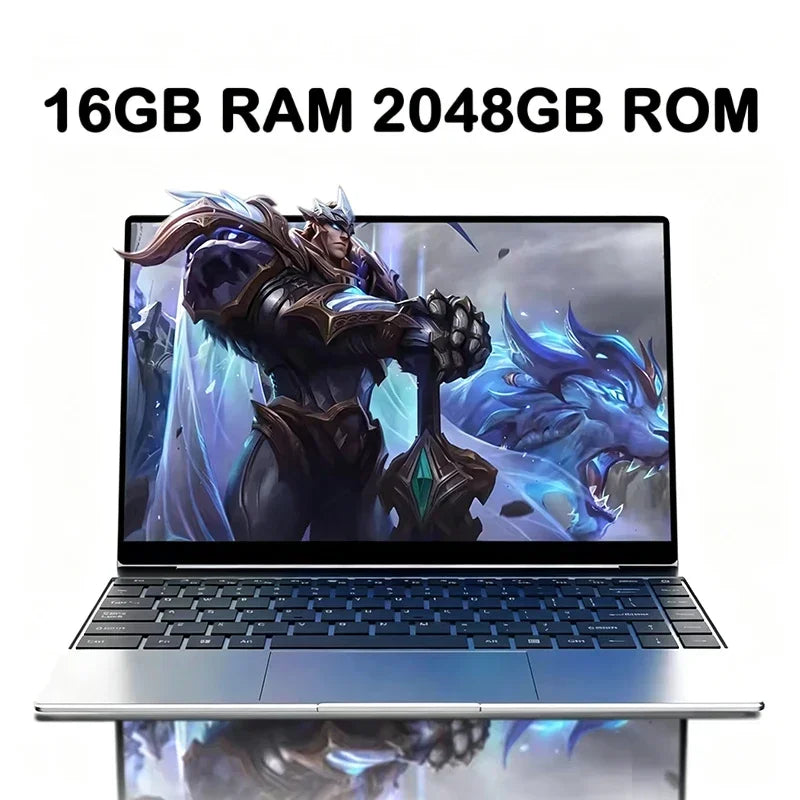 14.1" Ultra Slim Portable Laptop Intel Core I9-10980HK Win11 Pro 16GB RAM 2TB SSD FHD WiFi6 BT5.2 Gaming Office Student Notebook