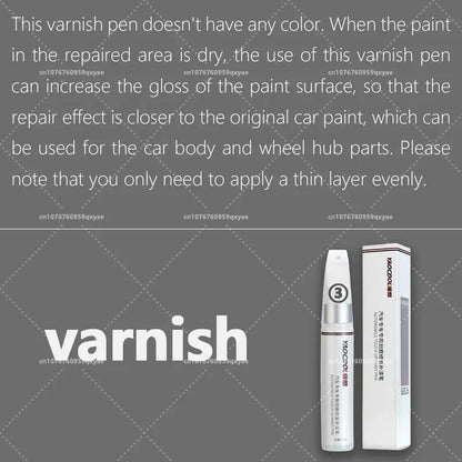 Suitable for Tesla Model 3 Y X S Automotive Paint Repair Pen Pearl White Clearcoat Pen Paint Repair Set Wheel Hub Silver