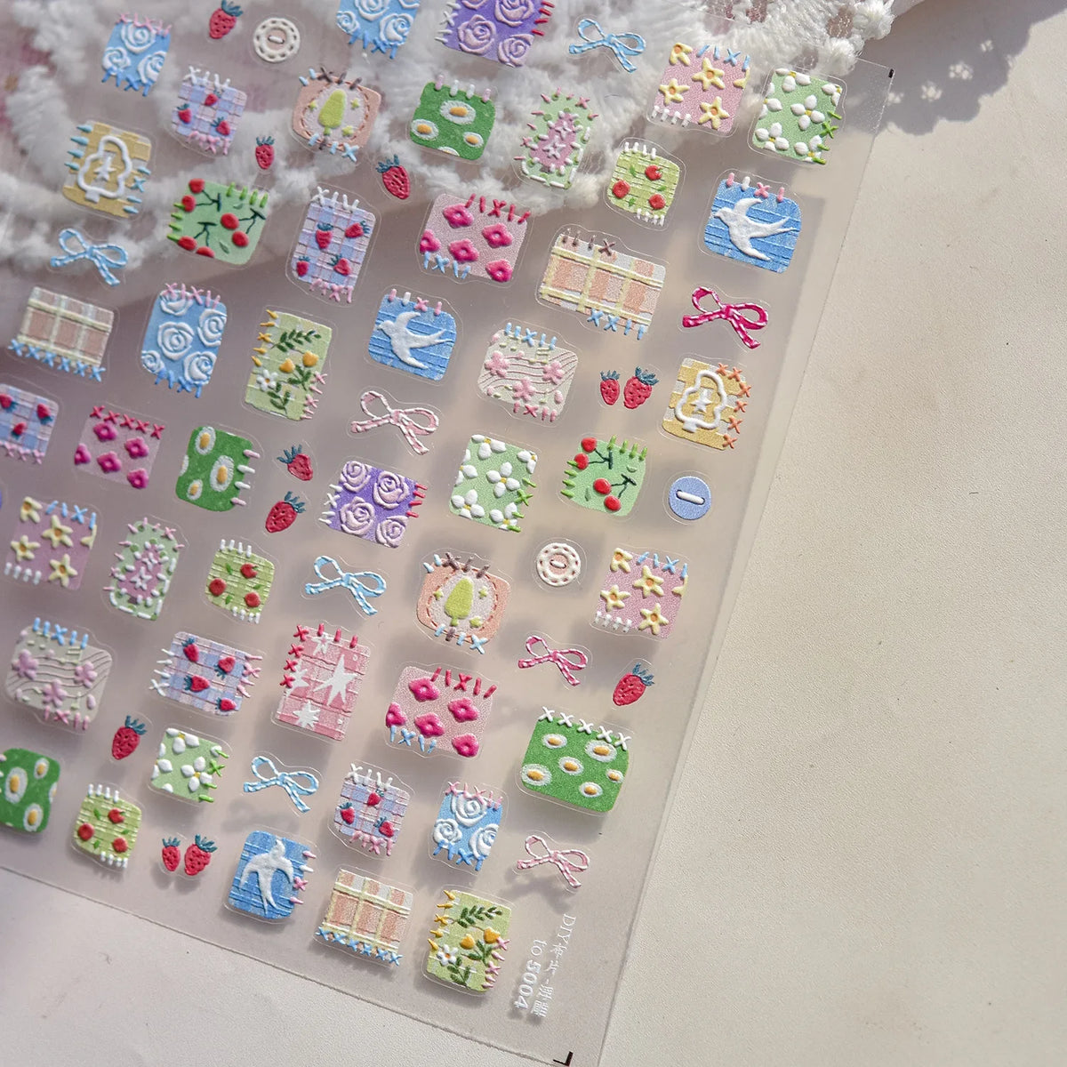 Colorful Water Bubble 5D Nail Art Stickers Goldfish Koi carp Dreamy Polarized Dreamlike Self Adhesive Delicate Manicure Decals