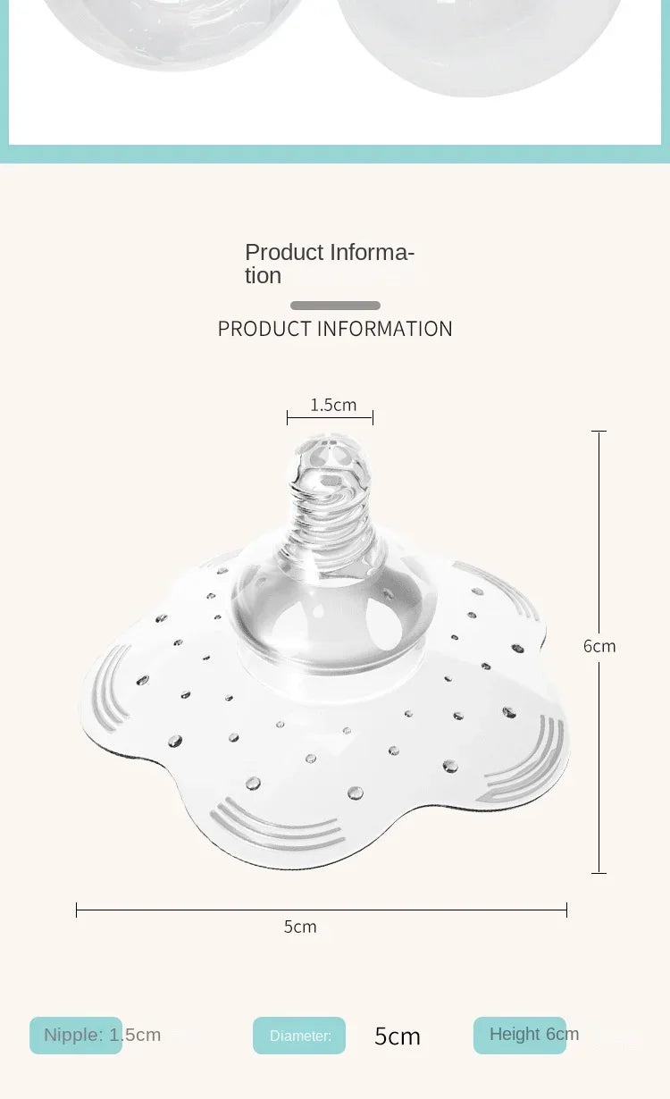 Silicone Nipple Protector Breastfeeding Shields Anti-overflow Milk Cover Soft Comfortable Reusable Nursing Pads for Mothers