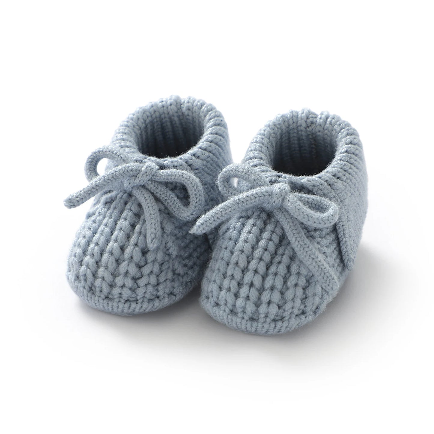 Baby Shoes Knitted Infant Child Bed Footwear 0-18M Cute Turn-down Breathable Newborn Boys Girls Walk Boots Fashion Solid Bandage