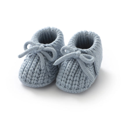 Baby Shoes Knitted Infant Child Bed Footwear 0-18M Cute Turn-down Breathable Newborn Boys Girls Walk Boots Fashion Solid Bandage