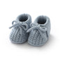 Baby Shoes Knitted Infant Child Bed Footwear 0-18M Cute Turn-down Breathable Newborn Boys Girls Walk Boots Fashion Solid Bandage
