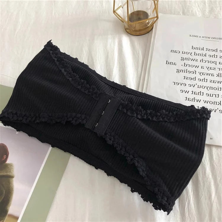 Lace Strapless Bra Women Sexy Tube Top Invisible Push Up Bralette Lady Seamless Underwea Lingerie Summer Chest Wraps Crop Tops