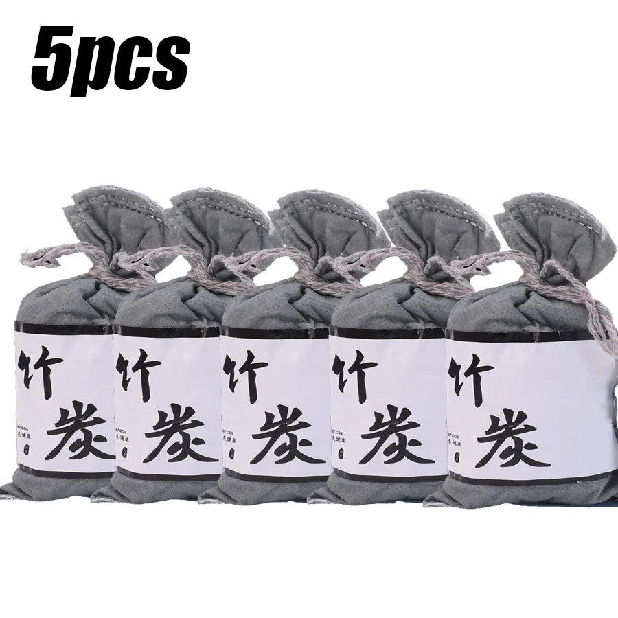 Bamboo Charcoal Air Purifying Bags for Refrigerators Wardrobes Shoe Cabinets Car Air Freshener Purifier Activated Carbon Bag