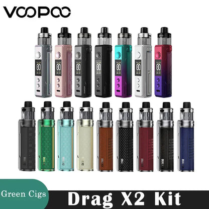 Original VOOPOO Drag X2 Kit 80W DTL Vape fit 18650 Battery 5ML PnP X Pod Cartridge PnP X Coil Electronic Cigarette Vaporizer