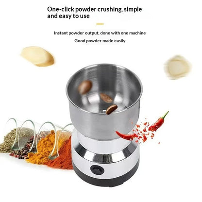 Electric Coffee Grinder, Multifunctional Kitchen Grain Grinder with 4 Sharp Blades, Fast Grinding for Coffee Beans, Nuts, Spices